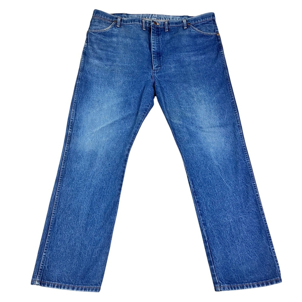 Wrangler Cowboy Cut 13MWZXS Mens Jeans 47x32* Medium Wash Blue Straight Leg EUC